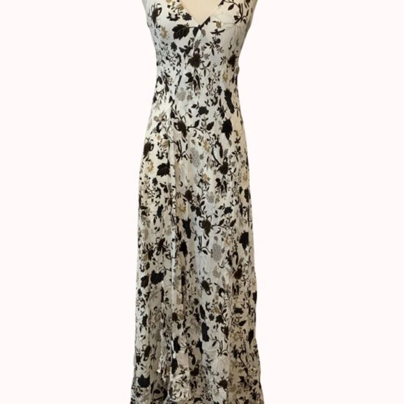 NWT New A.L.C Harlan Floral print  100% Silk-crepe Maxi Dress Sz 2 - Picture 12 of 16